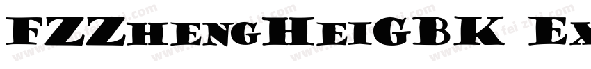 FZZhengHeiGBK Extra字体转换